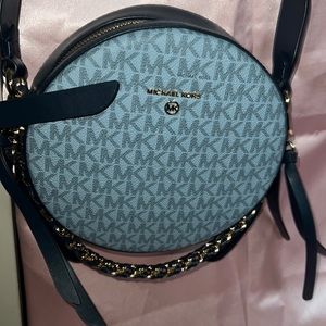 Michael Kors Blue Canteen Crossbdy